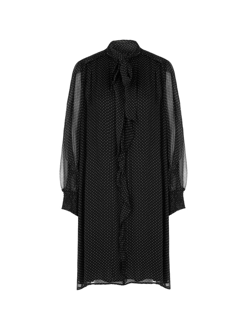 Marc Cain Polka Dot Long Sleeve Dress