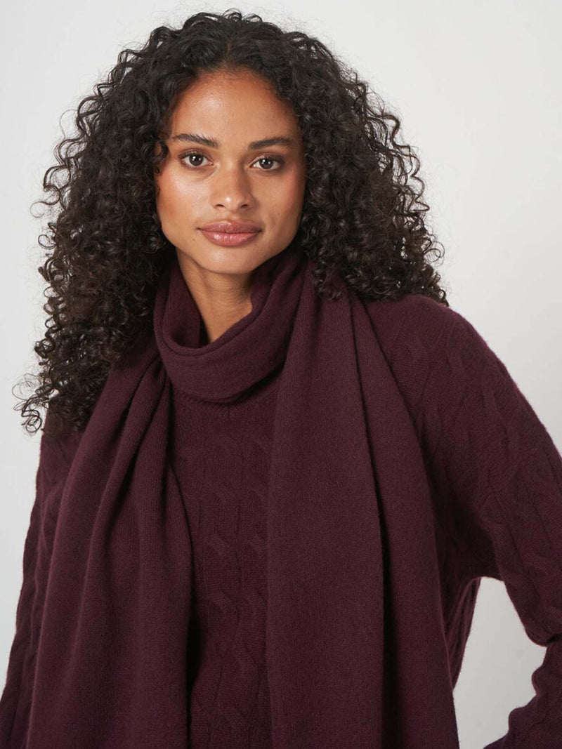 Repeat Cashmere Knitted Scarf