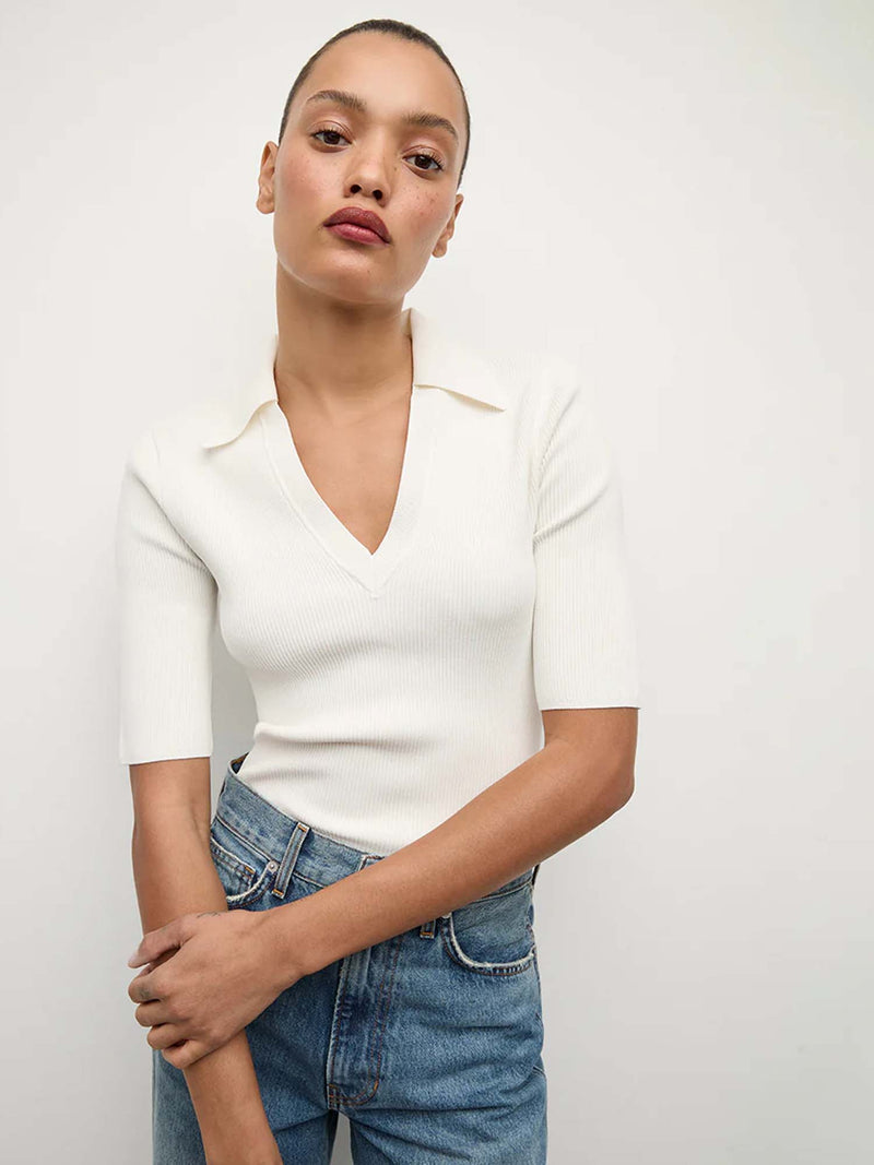 Veronica Beard Emily Polo Top