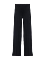 Mi Jong Lee Matte Jersey Straight Pant with Elastic Waist
