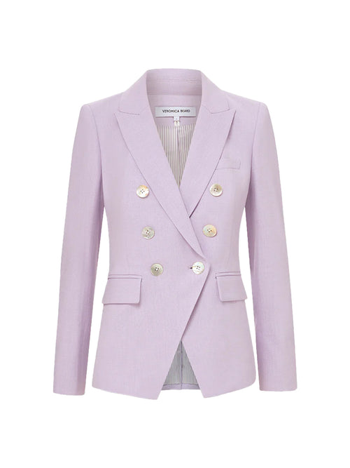 Veronica Beard Miller Dickey Jacket with Mother-of-Pearl Buttons