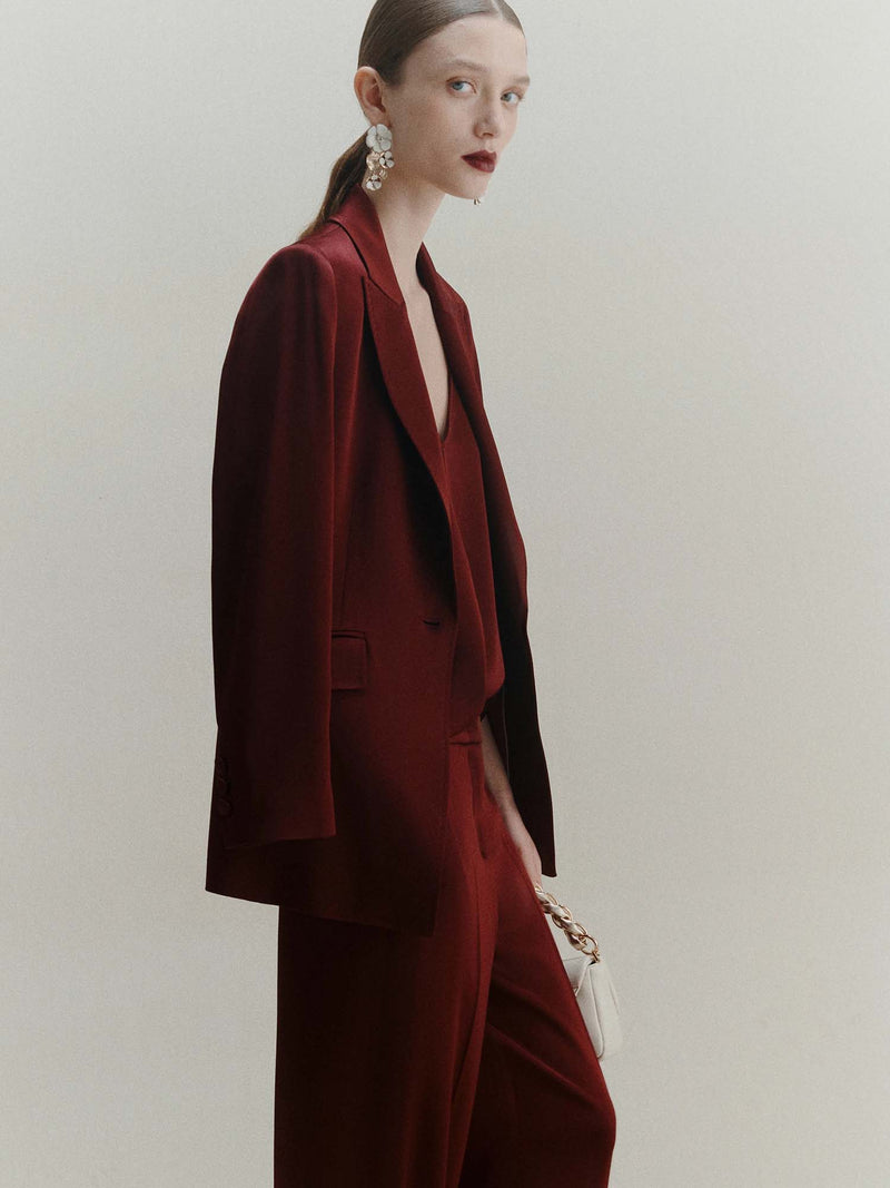Marella Cognac Satin Jacket