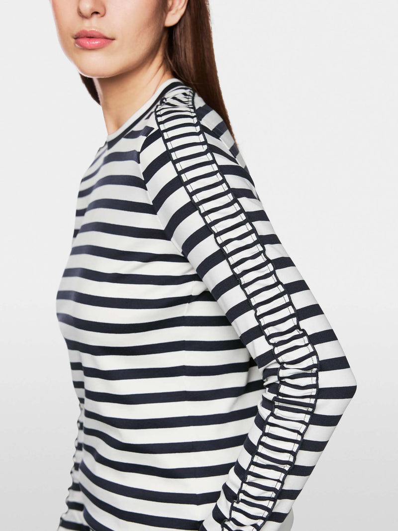 Marc Cain Sports Maritime Long Sleeve Stripe Top