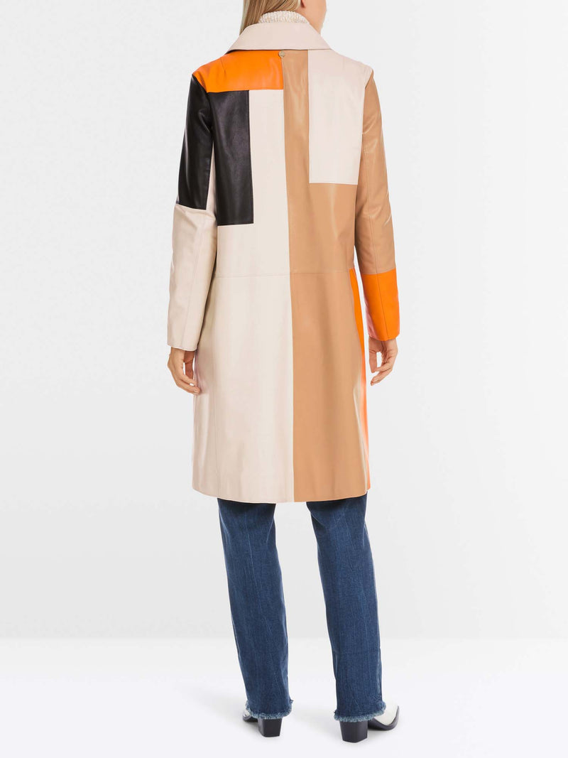 Marc Cain Patch Nappa Leather Coat