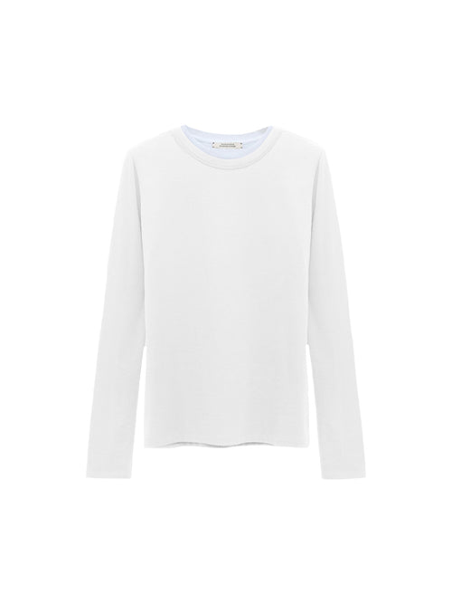 Dorothee Schumacher All Time Favourites Double Layer Neckline Long Sleeve Top