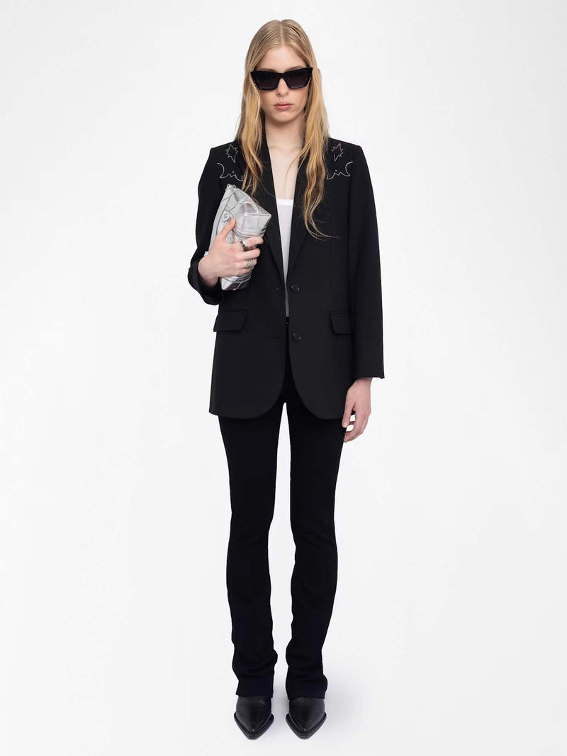 Zadig &amp; Voltaire Viva Strass Western Blazer