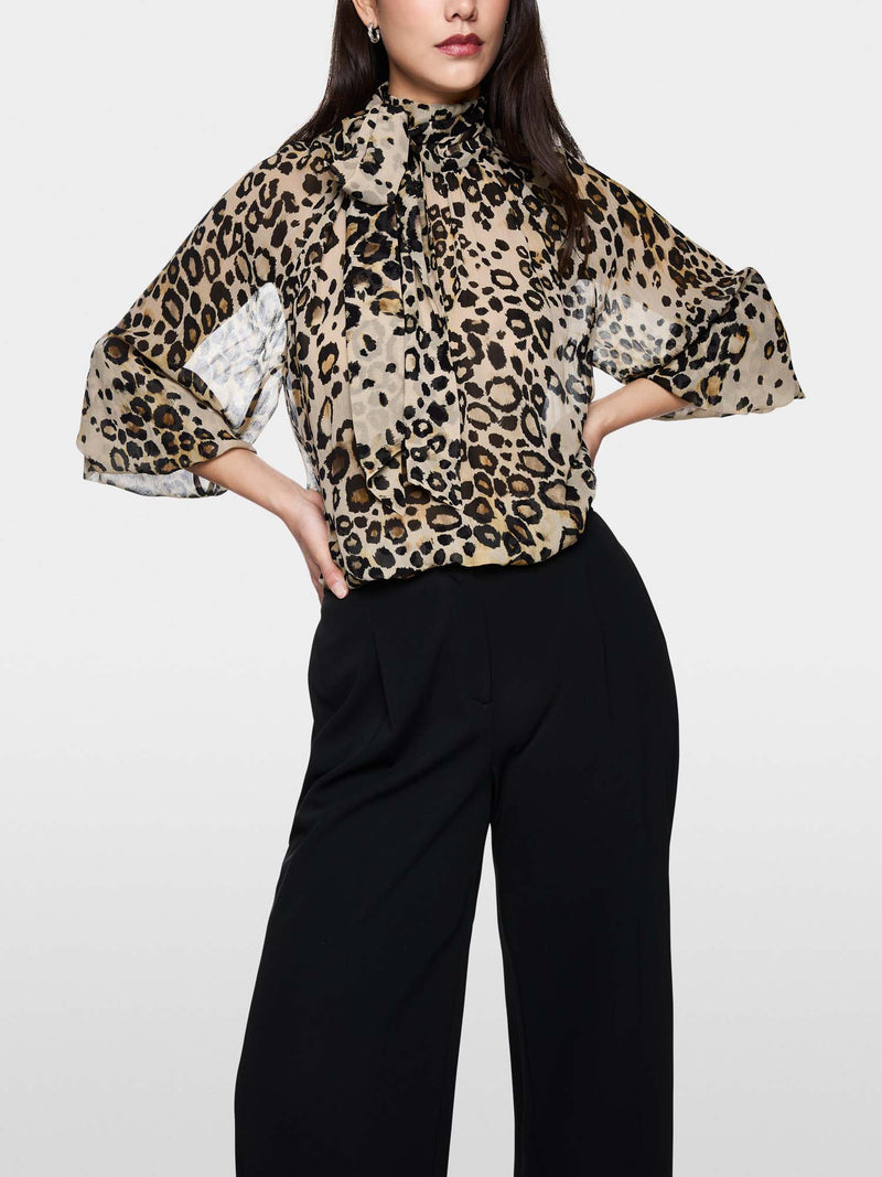 Marc Cain Leopard Print Blouse