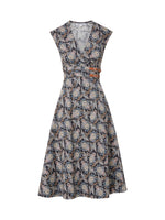 Veronica Beard Nilsen Belted Midi Dress