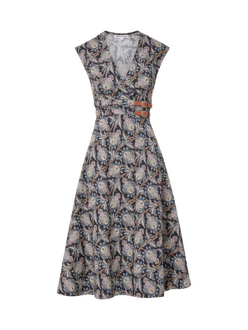 Veronica Beard Nilsen Belted Midi Dress