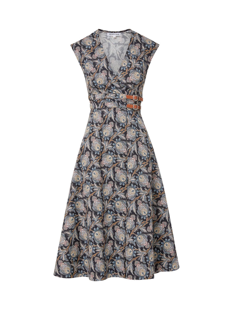 Veronica Beard Nilsen Belted Midi Dress