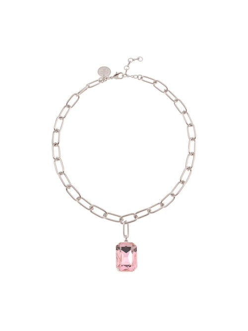 Rebekah Price Sabrina Light Rose Crystal Necklace