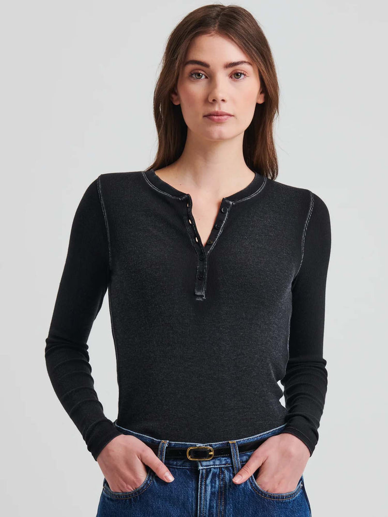 Patrick Assaraf Vintage Rib Henley