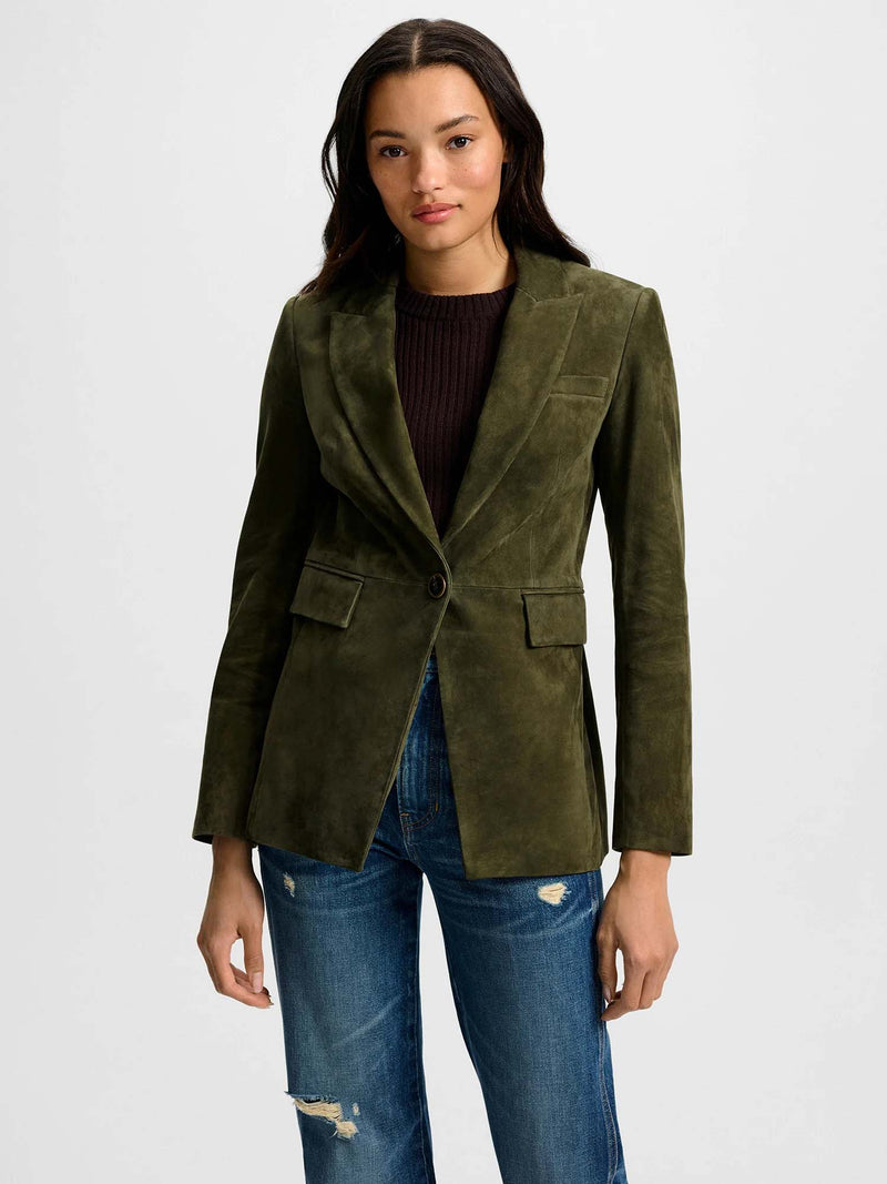Veronica Beard Duane Suede Dickey Jacket
