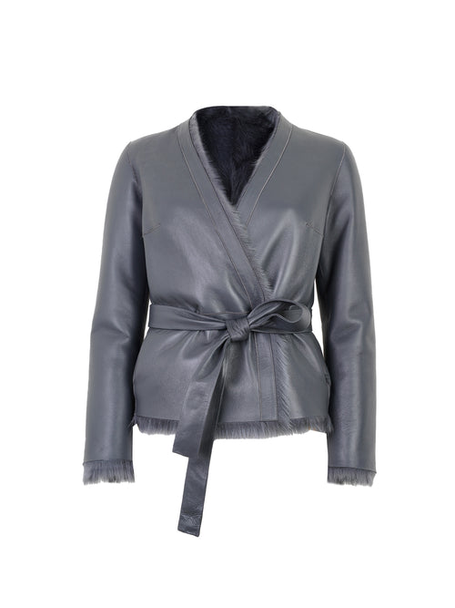 Desa Shearling Belted Jacket