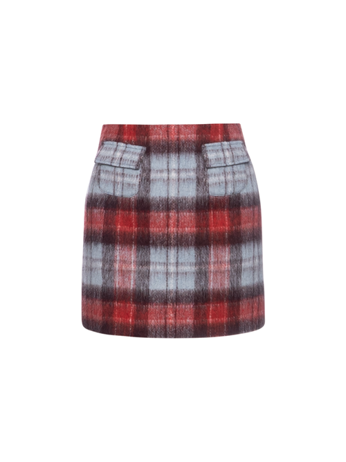 N&deg;21 Checked Mini Skirt