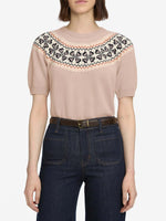 Frame The Short Sleeve Fairisle Sweater