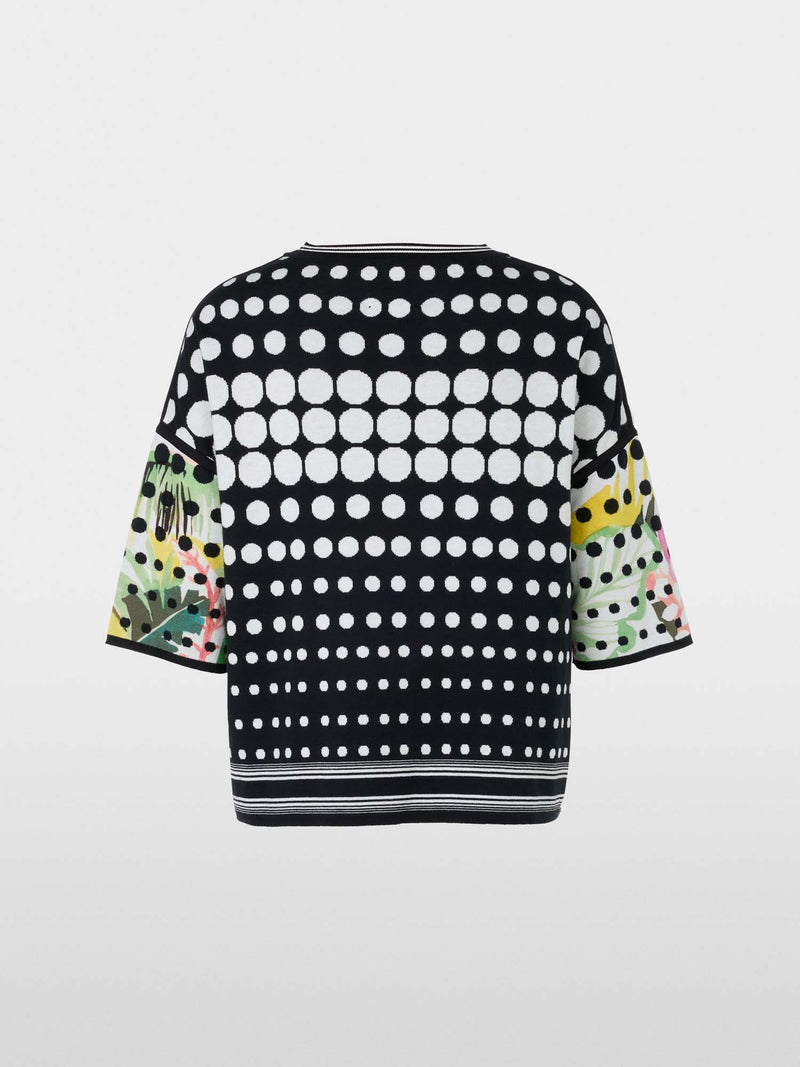 Marc Cain Sports Elbow Sleeve Sweater with Circle Details
