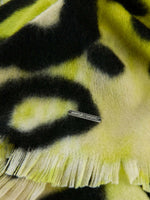 Marc Cain Sports Wool Scarf with Leopard Print