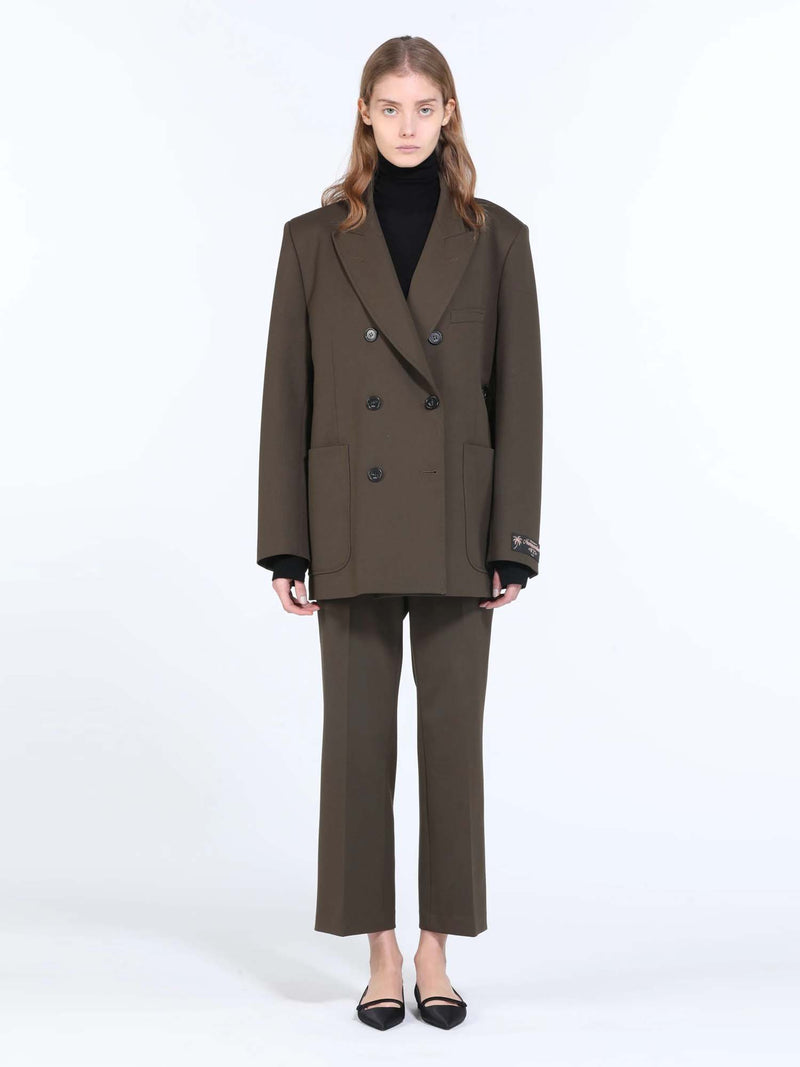 N&deg;21 Cropped Straight Leg Trouser