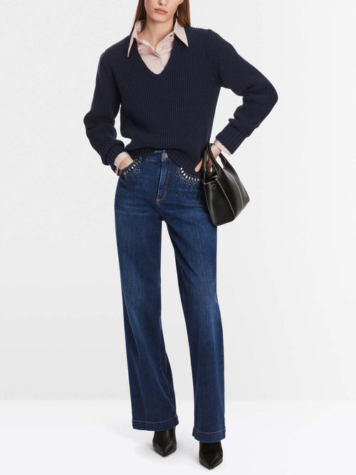Marc Cain Additions Knitted V-neck Sweater