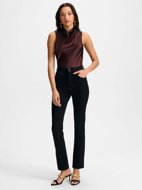 Veronica Beard Tam Silk Sleeveless Top