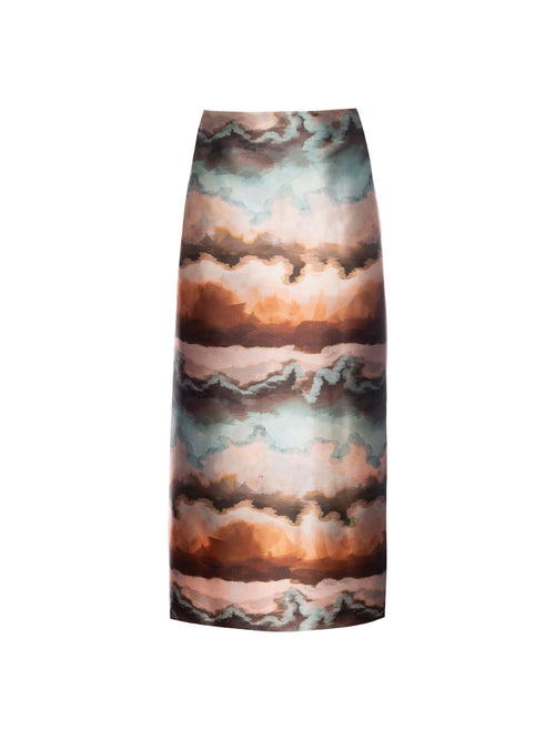 Lunatica Watercolour Maxi Skirt