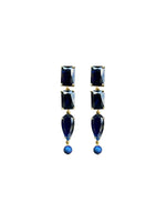 CENTROPERCENTCASHMIRE Cabochon Asymmetrical Earrings