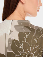 Marc Cain Silk Dress with Floral Print