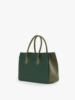 Cinzia Rocca Two Tone Leather Tote Bag