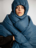 Abstract Padded Scarf with Back Loop
