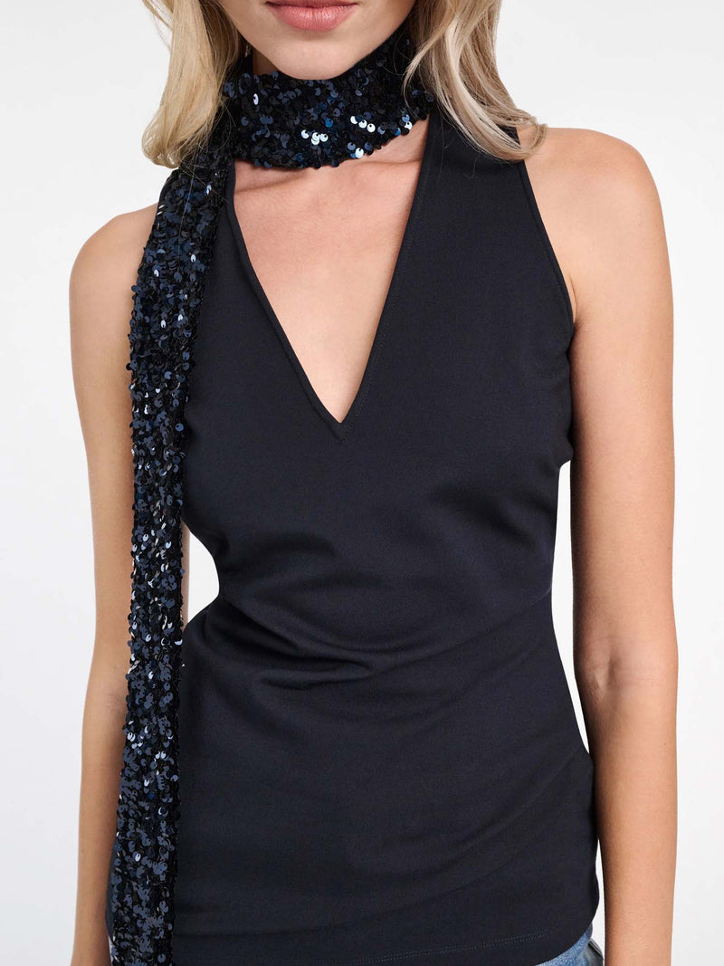 Dorothee Schumacher Emotional Essence I Top with Sequin Scarf