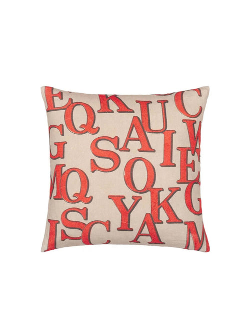 John Derian Alphabet Parchment Pillow 