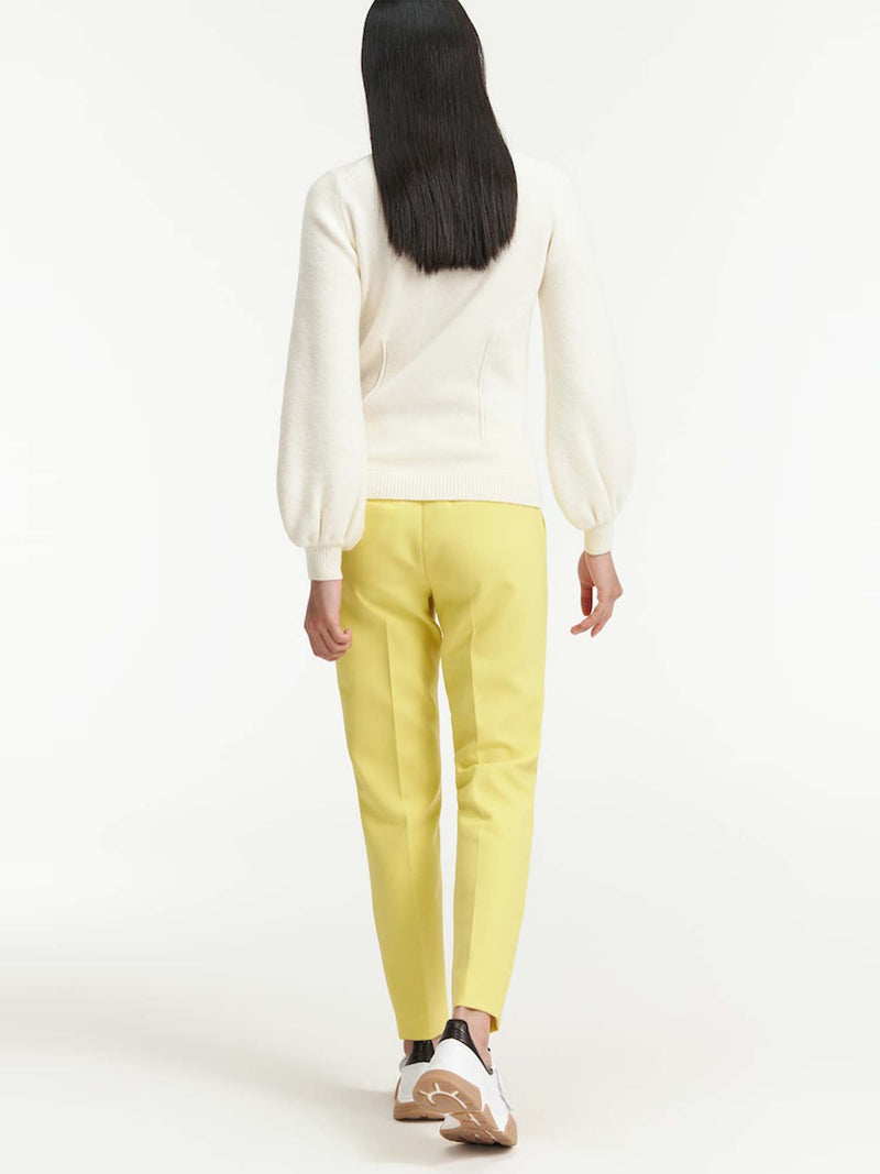 Dorothee Schumacher Refreshing Ambition Tailored Cigarette Pants Bright Yellow