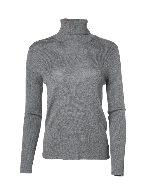 Patrick Assaraf Long Sleeve Rib Turtleneck