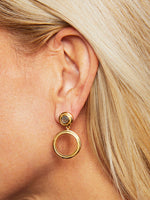 Dean Davidson Signet Drop Earrings Gold/Labradorite