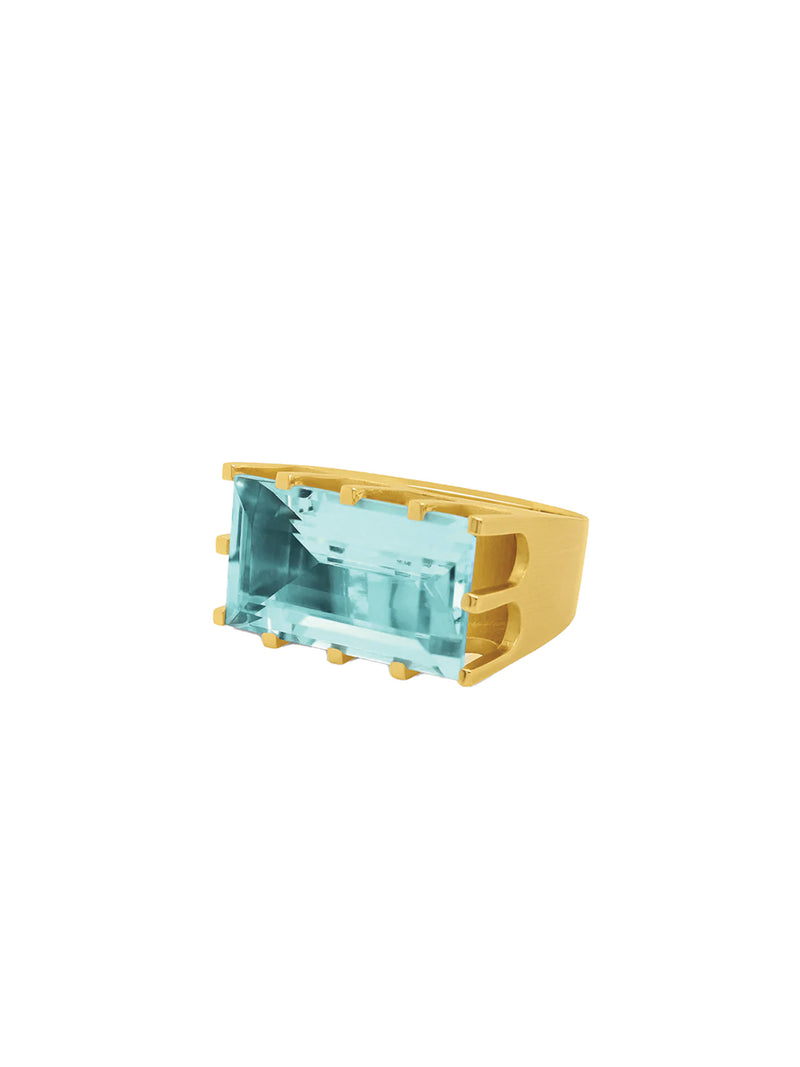 Dean Davidson Castle Ring Gold/Aquamarine