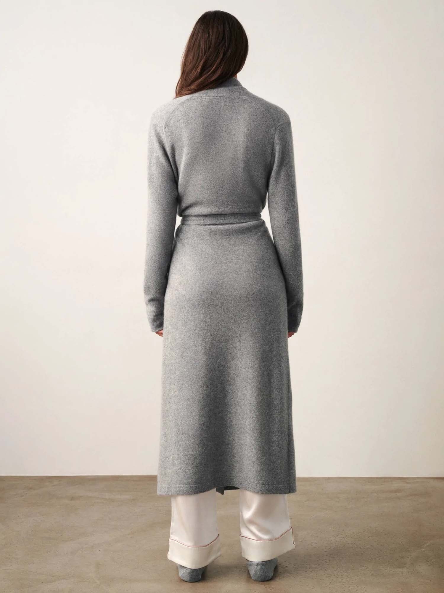 Cashmere long robe sales