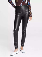Rag & Bone Nina Faux Leather Pull on Skinny Black
