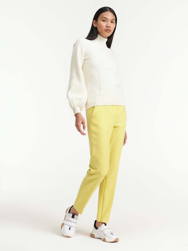 Dorothee Schumacher Refreshing Ambition Tailored Cigarette Pants Bright Yellow