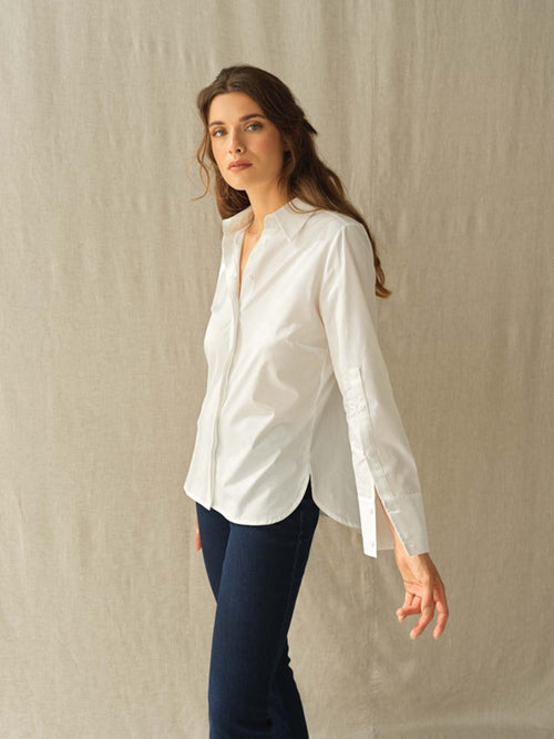 Hana San Barbara Shirt Blanc Optique