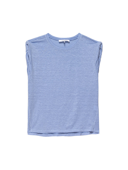 Frame Rolled Muscle Plain Tee Oxford Blue