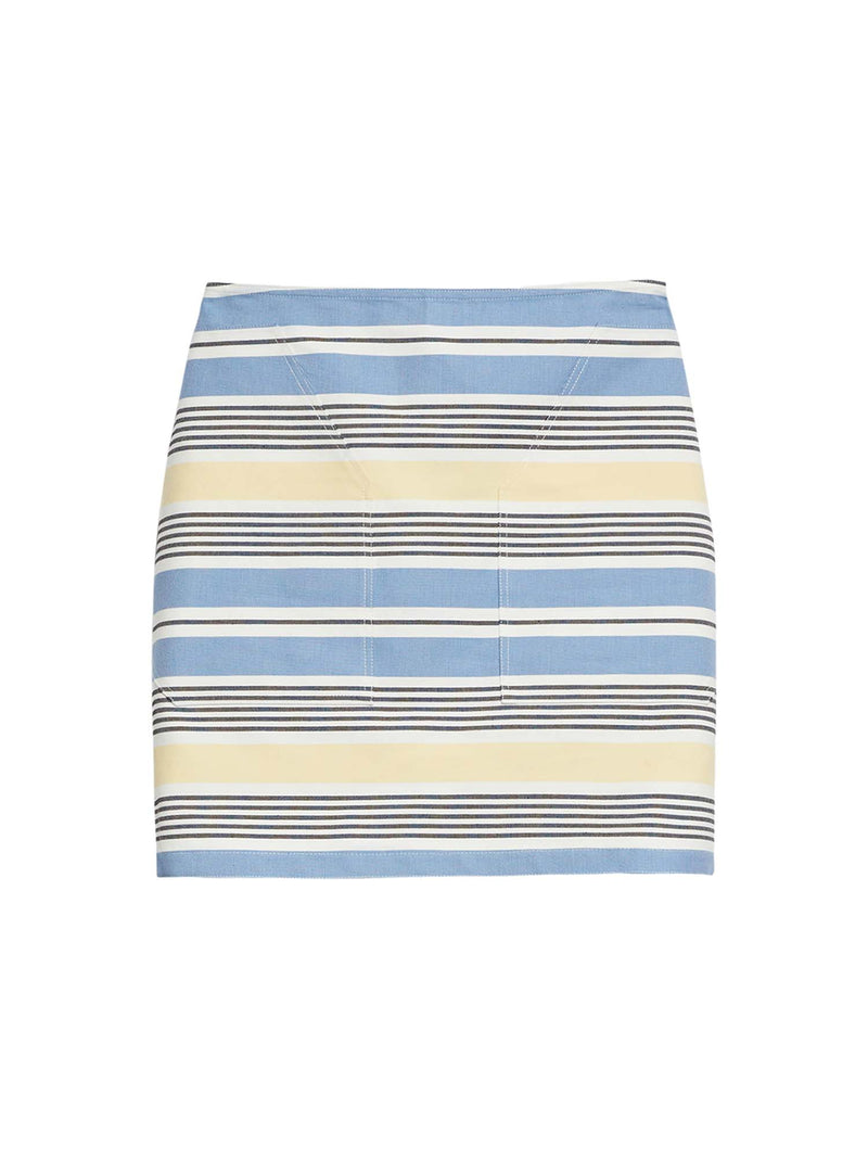 Max Mara Collections Pere Cotton Skirt Silk