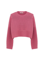 Dorothee Schumacher Modern Statement Pullover Ribbed Sleeves Shaded Pink