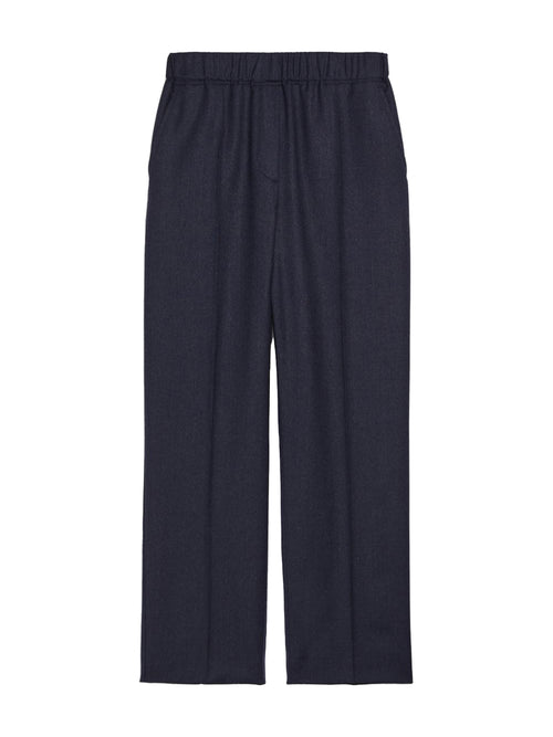 Max Mara Weekend Alca Wool Long Trouser Navy 