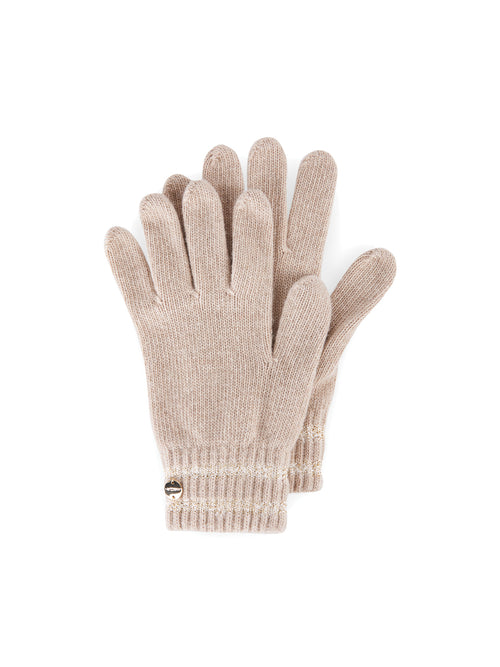 Marc Cain Knitted Gloves Soft Bisque