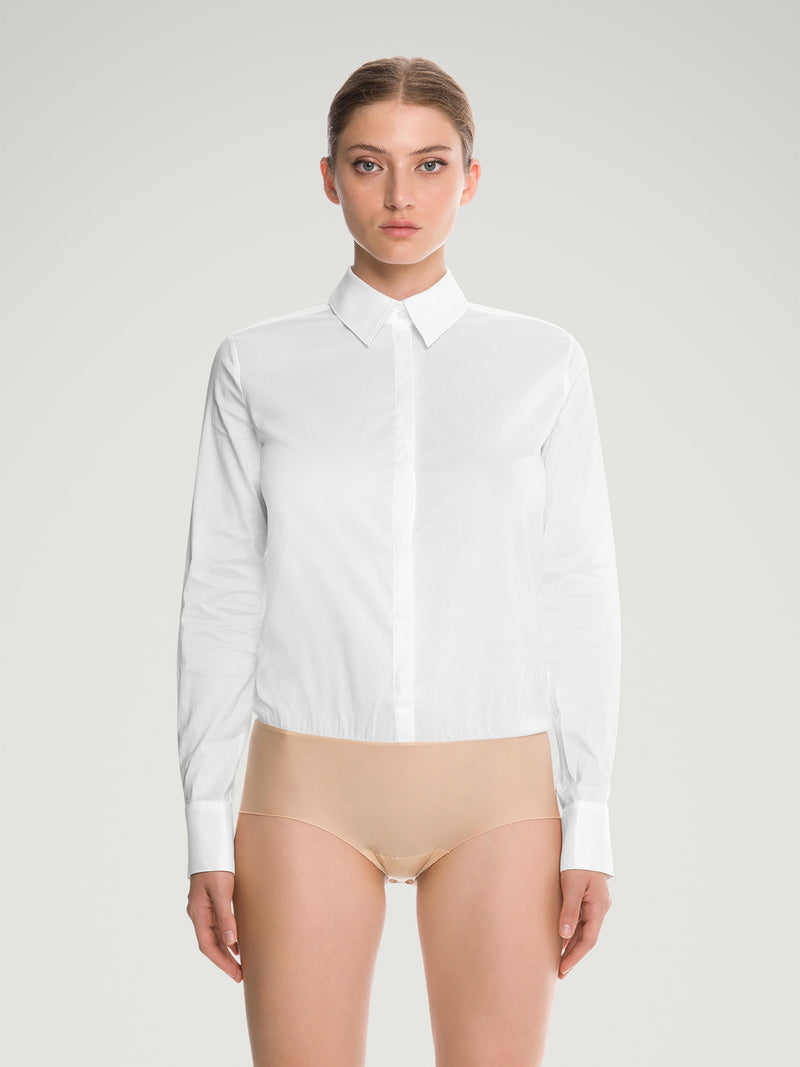 Wolford London Effect Panty Body Suit White