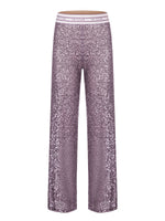Cambio Alice Sequin Pants Lavender