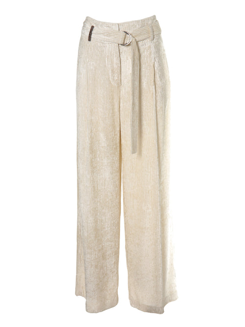Peserico Belted Corduroy Trouser First Snow