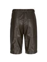 Marc Cain Faux Nappa Leather Bermuda Shorts