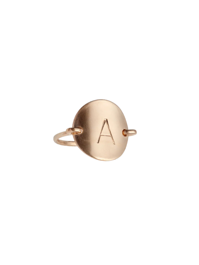 Nashelle Inital Identity Ring Gold - Special Order